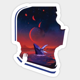 Space Whale Sticker